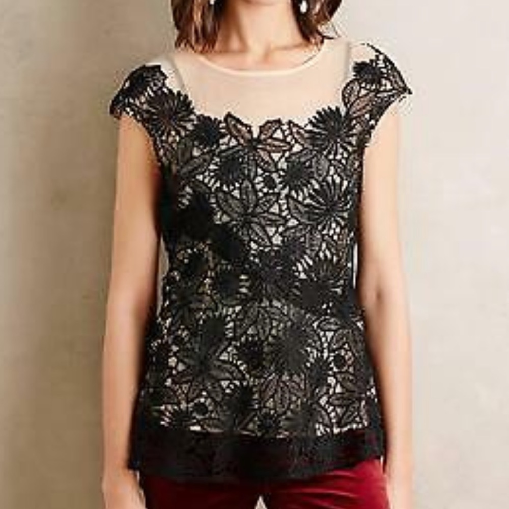 Anthropologie garden guise lace top
